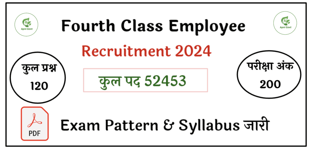fourth class employee vacancy 2024