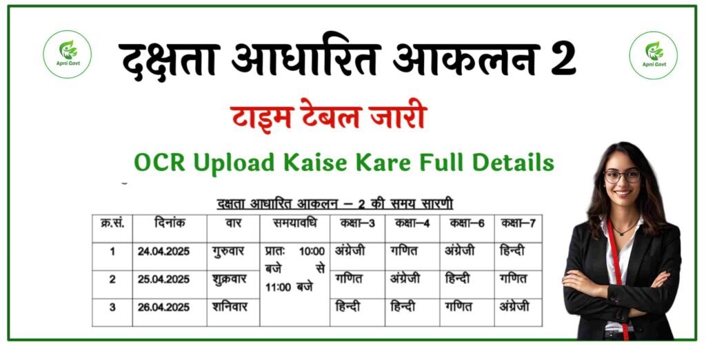 Dakshta Aadharit Aklan 2 Time Table 2025